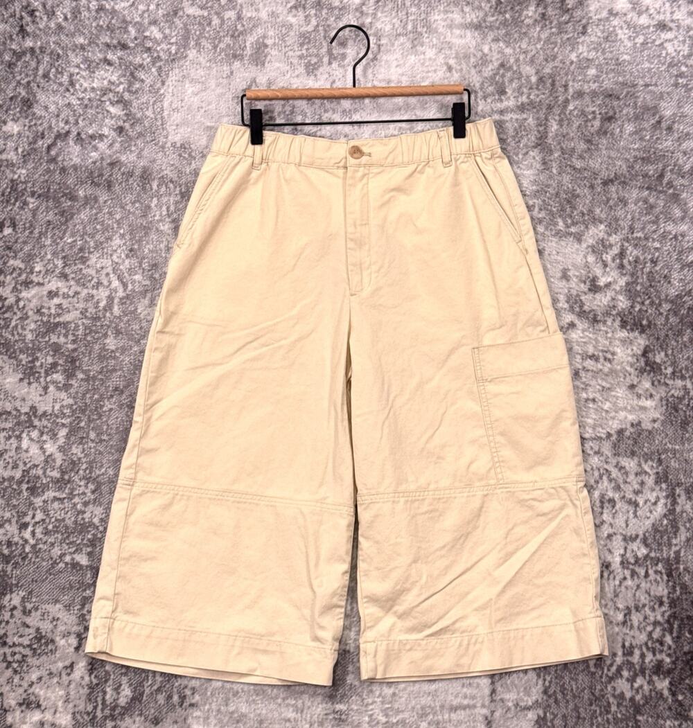 Anthropologie Pants Medium Petite Womens Maeve Wide Leg Crop Cargo